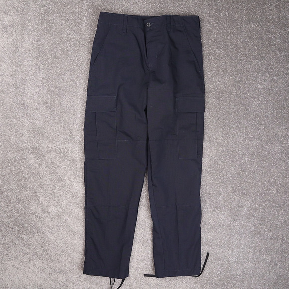 Vintage VF Imagewear Cargo Small Short 30x29 Navy Blue Workwear Uniform Pants - Picture 1 of 12